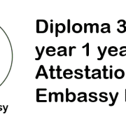 Diploma attestation from Saudi Embassy in Pakistan