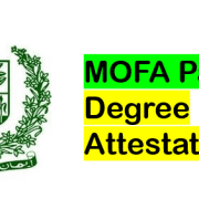 MOFA Pakistan Degree Attestation