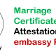 Marriage Certificate attestation from Saudi embassy in Pakistan