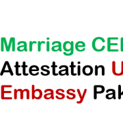 Marriage Certificate attestation from UAE Embassy in Pakistan