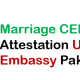 Marriage Certificate attestation from UAE Embassy in Pakistan