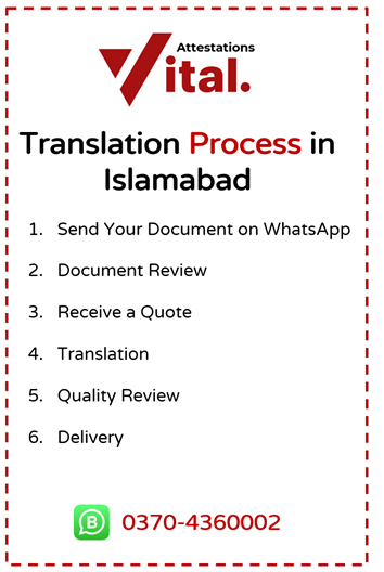 Translation process in Islamabad